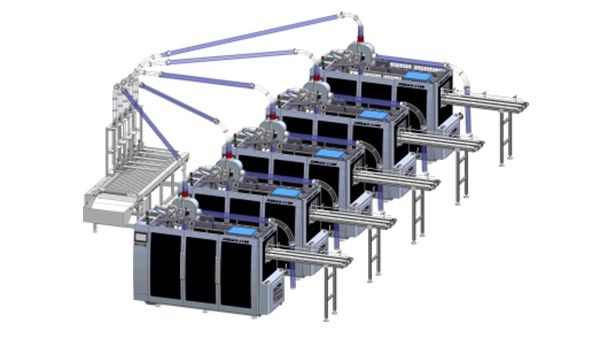 Machine de fabrication des gobelets en carton, DESPU-C160